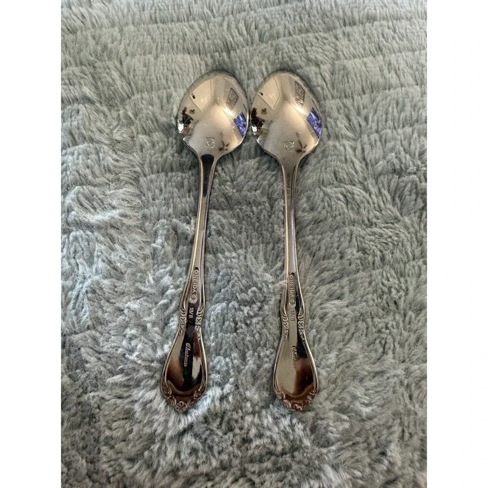 Oneida Stainless Chateau 2 Spoons - Picture 3 of 8